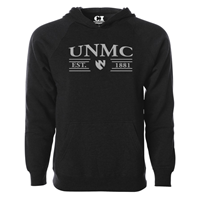 UNMC Est. 1880 Shield Raglan Hood Sweatshirt