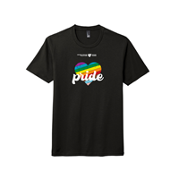 UNMC Pride Rainbow Heart Shirt